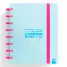 (66053530) CARCHIVO AGENDA DE DISCOS INGENIOX SIN FECHA A5 80H 100GR SV NEÓN AZUL PASTEL