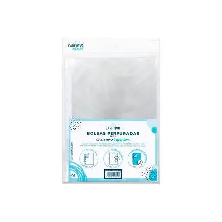 (66154501) CARCHIVO FUNDAS INGENIOX A4 EXTRAÍBLES PP CRISTAL REFORZADO - 5U-