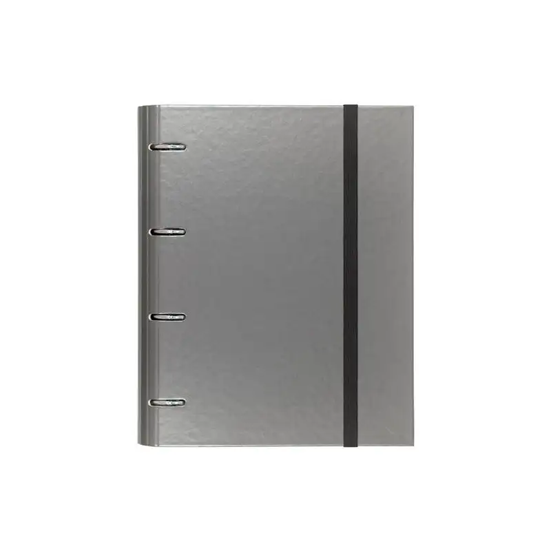(12257408) CARCHIVO CARPETA ANILLAS 4X35MM CARPEBLOCK METAL C/RECAMBIO 100H A4 90GR 1 BANDA COLOR CARTÓN PLASTIFICADO GRIS