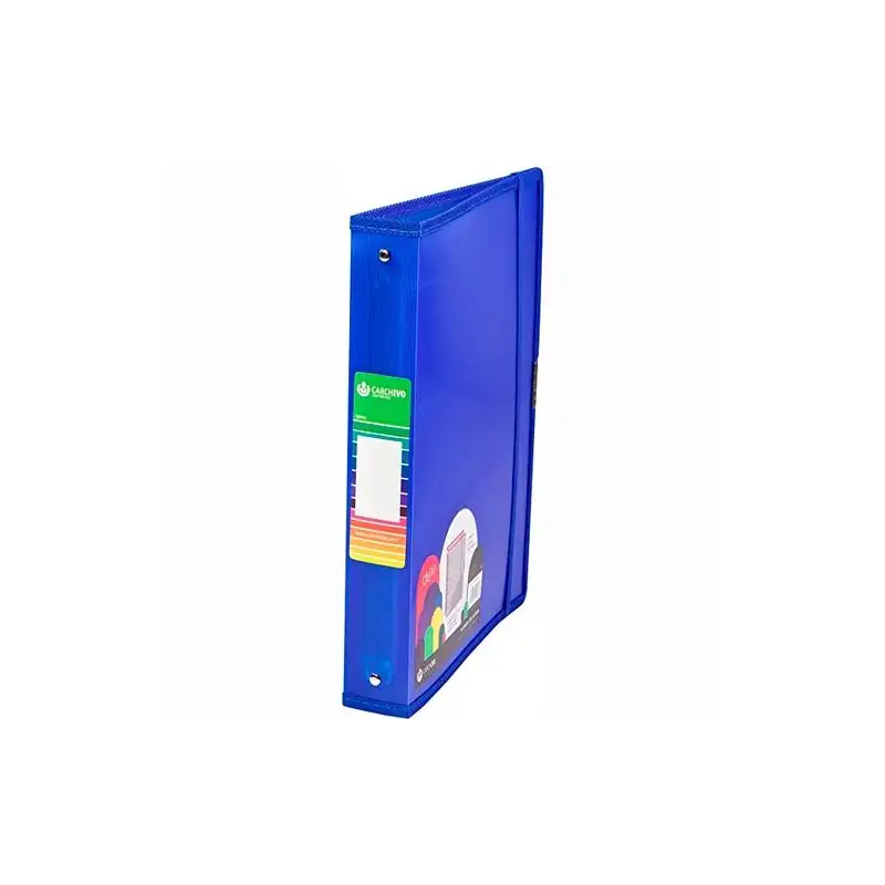 (12371450) CARCHIVO CARPETA ANILLAS 4 X 40MM A4+ C/GOMA PP DUNE AZUL
