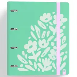 (12457447) CARCHIVO CARPETA ANILLAS 4X35MM CARPEBLOCK 360 C/RECAMBIO 100H 90GR 4 SEPARADORES PP RÍGIDO FOAM VERDE
