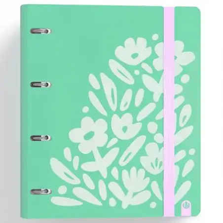 (12457447) CARCHIVO CARPETA ANILLAS 4X35MM CARPEBLOCK 360 C/RECAMBIO 100H 90GR 4 SEPARADORES PP RÍGIDO FOAM VERDE
