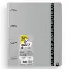 (12477475) CARCHIVO CARPEBLOCK 360 MY RULES CON RECAMBIO 100H A4 5X5 90GR 4 SEPARADORES PP FOAM GRIS