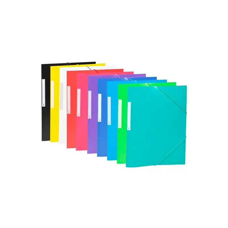 (2033KE) CARCHIVO CARPETA 3 SOLAPAS FOLIO C/GOMAS PP OPACO EXPOSITOR 50 C/SURTIDOS