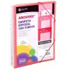 (53033053) CARCHIVO CARPETA CON FUNDAS 30 ARCHIVEX STAR ESPIRAL A4 C/GOMAS SOBRE C/SOLAPA PERSONALIZABLE ROJO