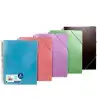 (53292099) CARCHIVO CARPETA METAL ESPIRAL PP 20 FUNDAS A4 CIERRE C/GOMAS COLORES METALICOS SURTIDOS