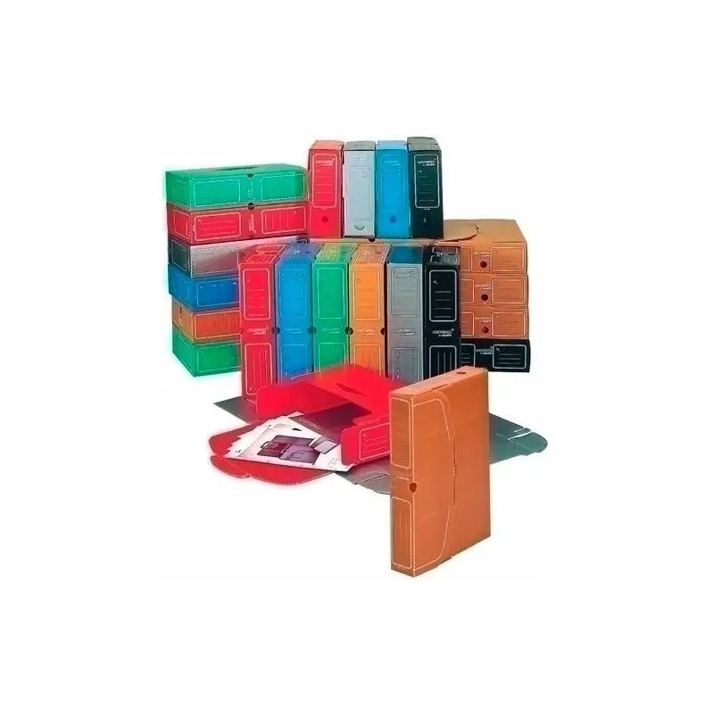 (6035C06) CARCHIVO CAJA ARCHIVO DEFINITIVO DESPLEGADO PP 100MM FOLIO NEGRO