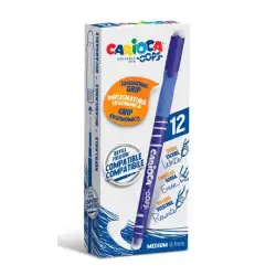 (4303902) CARIOCA BOLÍGRAFO OOPS MONOCOLOR AZUL CAJA 12 UD