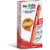 (43043/03) CARIOCA BOLÍGRAFO TINTA BORRABLE OOPS RETRÁCTIL  MONOCOLOR ROJO CAJA 12 UD