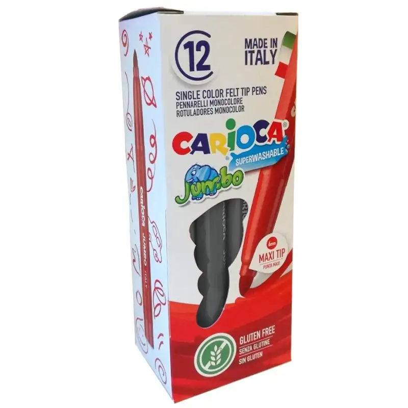 (4013011) CARIOCA ROTULADOR JUMBO PUNTA MAXI GRIS CLARO CAJA 12 UD