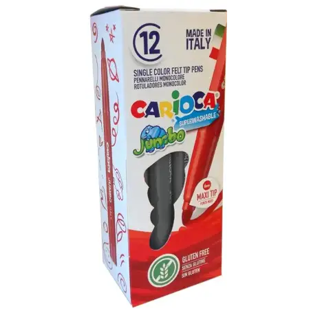 (4013011) CARIOCA ROTULADOR JUMBO PUNTA MAXI GRIS CLARO CAJA 12 UD