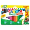(42669) CARIOCA CERAS PLASTELLO SUPER RESISTENTES TRIANGULAR MAXI COLORES SURTIDOS ESTUCHE 12+2 UD