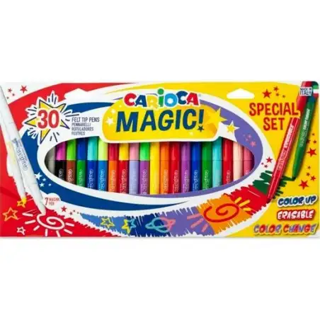 (43183) CARIOCA ROTULADORES MÁGICOS COLORES SURTIDOS ESTUCHE 30 UD