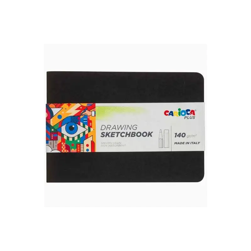 (45222) CARIOCA PLUS BLOC DE PAPEL PARA DIBUJO SKETCHBOOK ENCUADERNADO A5 20H