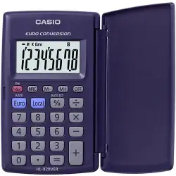 (HL-820VERA) CASIO CALCULADORA DE OFICINA HL-820VER 8 DÍGITOS VIOLETA OSCURO