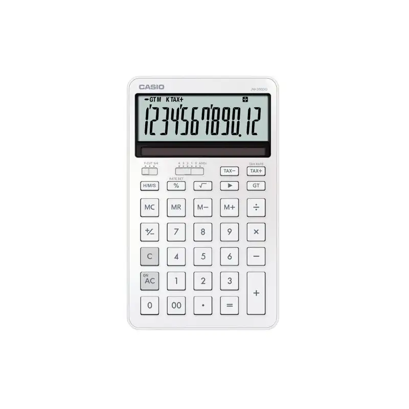 (JW-200DQ-WE) CASIO CALCULADORA DE OFICINA SOBREMESA 12 DÍGITOS BLANCO
