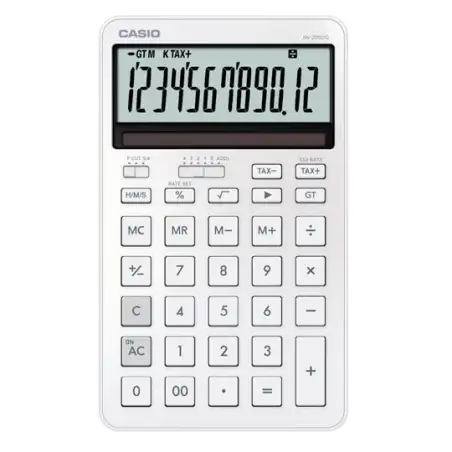 (JW-200DQ-WE) CASIO CALCULADORA DE OFICINA SOBREMESA 12 DÍGITOS BLANCO