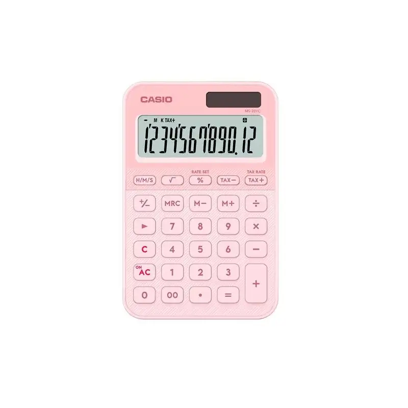 (MS-20YC-LP) CASIO CALCULADORA DE OFICINA SOBREMESA NEGRO 12 DÍGITOS MS-20YC-LP