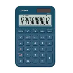 (MS-20YC-NY) CASIO CALCULADORA DE OFICINA SOBREMESA AZUL MARINO 12 DÍGITOS MS-20YC-NY