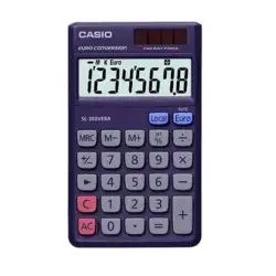 (SL-300VER) CASIO CALCULADORA BOLSILLO 8 DIGITOS PANTALLA GRANDE LCD AZUL MARINO