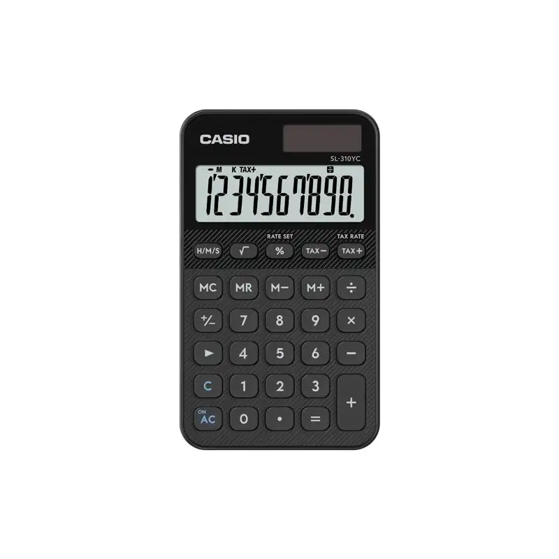 (SL-310YC-BK) CASIO CALCULADORA DE OFICINA SL-310YC-BK 10 DÍGITOS NEGRO