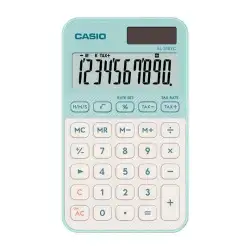 (SL-310YC-LG) CASIO CALCULADORA DE OFICINA SL-310YC-LG 10 DÍGITOS VERDE CLARO