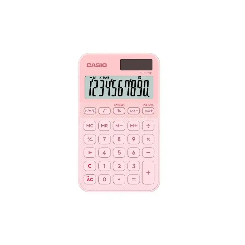 (SL-310YC-LP) CASIO CALCULADORA DE OFICINA SL-310YC-LP 10 DÍGITOS ROSA CLARO