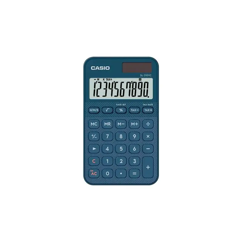 (SL-310YC-NY) CASIO CALCULADORA DE OFICINA SL-310YC-NY 10 DÍGITOS AZUL MARINO