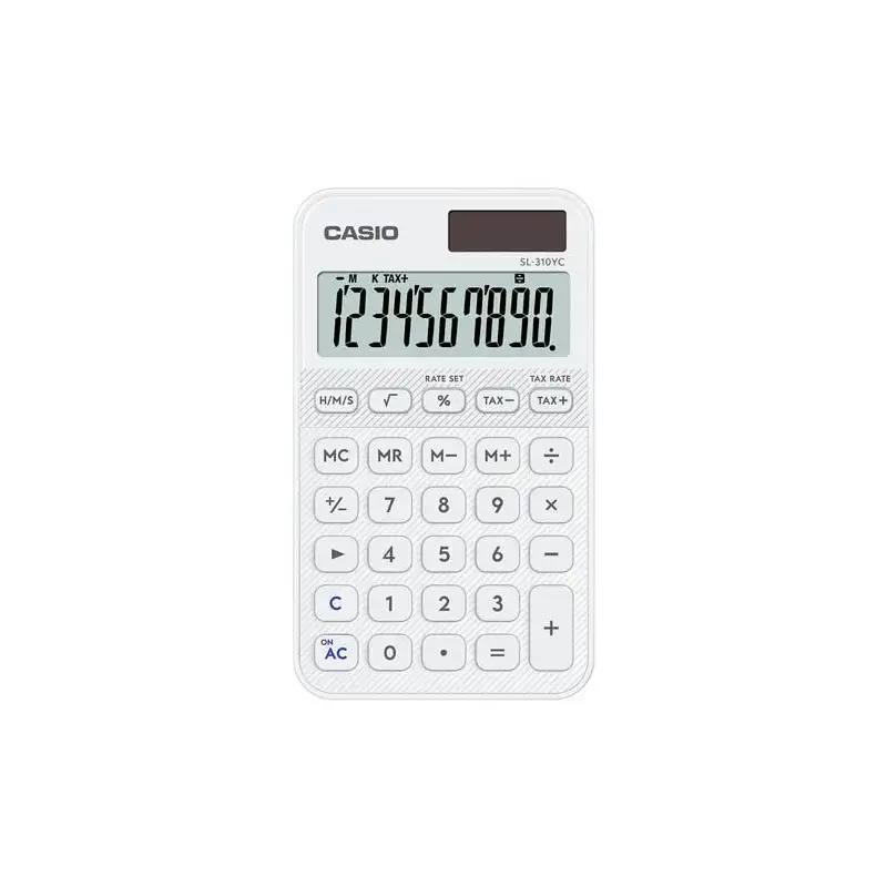 (SL-310YC-WE) CASIO CALCULADORA DE OFICINA SL-310YC-WE 10 DÍGITOS BLANCO