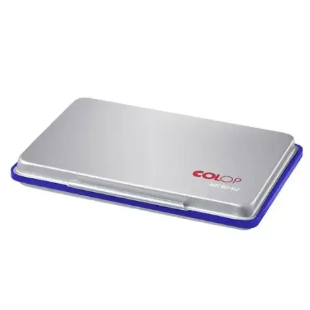 (137868) COLOP TAMPON MICRO M2 ESTUCHE DE METAL AZUL