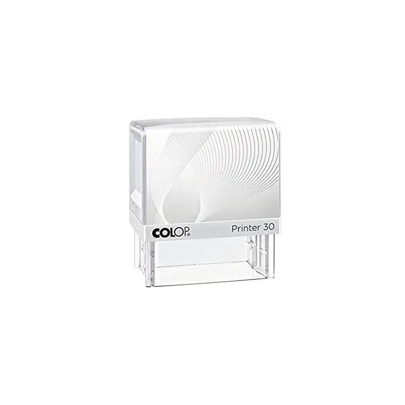 (144607) COLOP PRINTER 30 G7 18X47MM BLANCO/AZUL NO INCLUYE PLACA DE TEXTO PERSONALIZADA