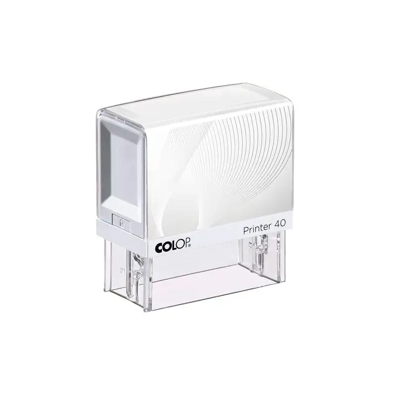 (144772) COLOP PRINTER 40 G7 23X59MM BLANCO/AZUL NO INCLUYE PLACA DE TEXTO PERSONALIZADA