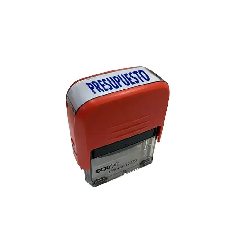 (500698A) COLOP SELLO PRINTER C20 FORMULA " PRESUPUESTO " ALMOHADILLA E/20 14X38MM AZUL