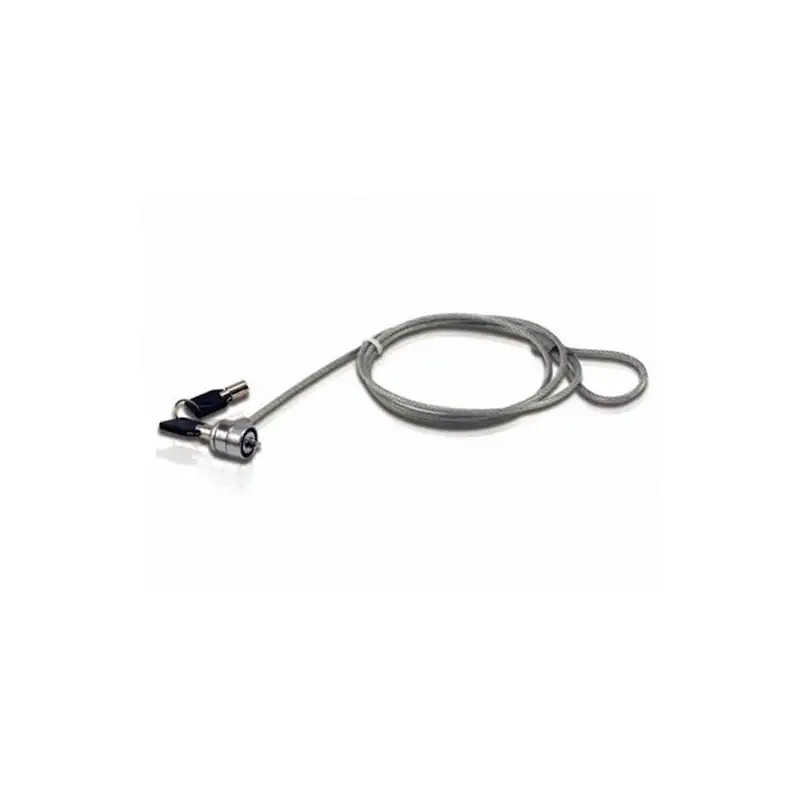 (CNBSLOCK15) CONCEPTRONIC CABLE DE SEGURIDAD PARA PORTÁTIL CON LLAVE 1.5 M NEGRO/GRIS