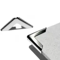 (1139) DISPLAST CANTONERAS MEDIANAS 16X16X5MM -  PACK 100U - NÍQUEL