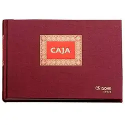 (09926) DOHE LIBRO CAJA DE CONTABILIDAD 100H NUMERADAS CUARTO APAISADO