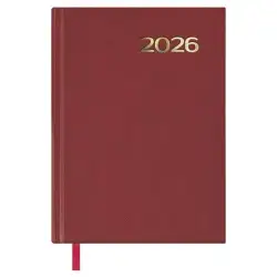 (11402-2026) DOHE AGENDA ANUAL SÍNTEX 14X20CM DP BURDEOS 2026