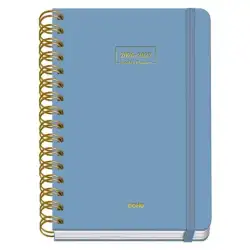 (52160) DOHE AGENDA ESCOLAR PREMIUM A5 ESPIRAL DOBLE SV CARTÓN FORRADO AZUL 2026-2027