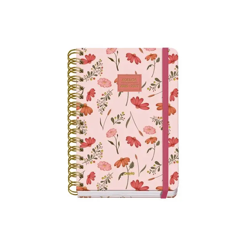 (52186) DOHE AGENDA ESCOLAR PREMIUM A5 ESPIRAL DOBLE DP CARTÓN FORRADO MOD. BELLE 2026-2027
