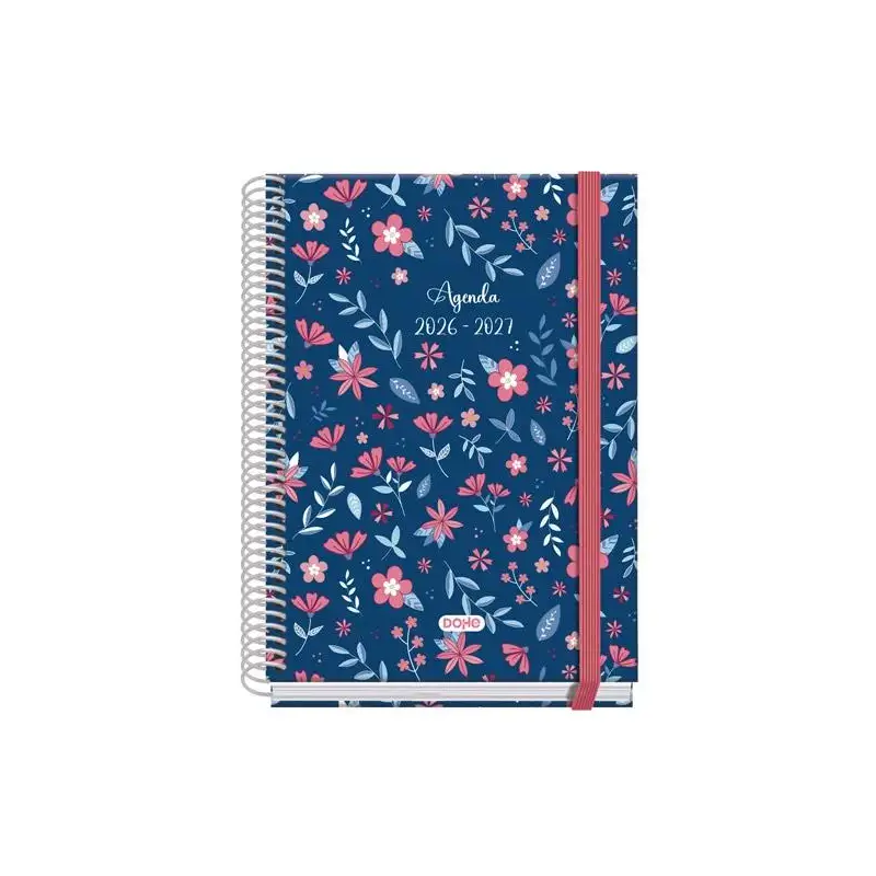 (52200) DOHE AGENDA ESCOLAR PRIME A5 ESPIRAL SV CARTÓN FORRADO MOD. LOVELY 2026-2027