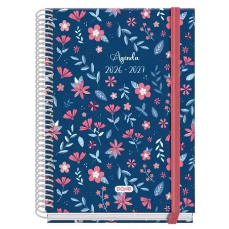 (52200) DOHE AGENDA ESCOLAR PRIME A5 ESPIRAL SV CARTÓN FORRADO MOD. LOVELY 2026-2027