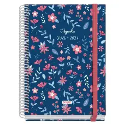 (52206) DOHE AGENDA ESCOLAR PRIME A5 ESPIRAL DP CARTÓN FORRADO MOD. LOVELY 2026-2027