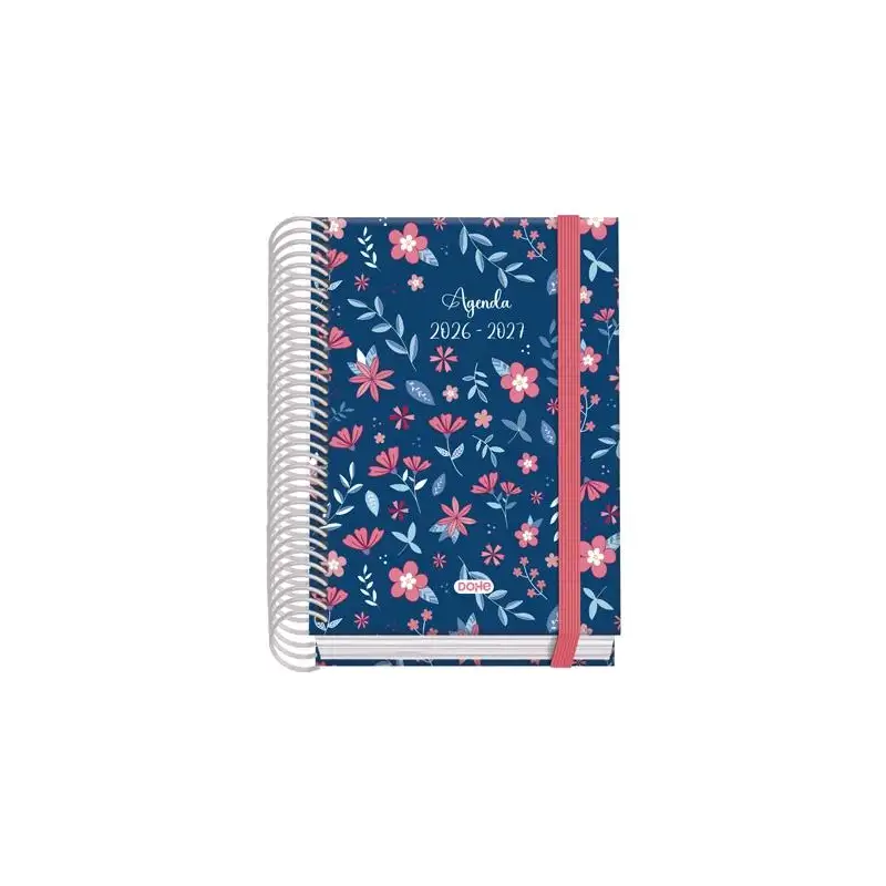 (52212) DOHE AGENDA ESCOLAR PRIME A6 ESPIRAL DP CARTÓN FORRADO MOD. LOVELY 2026-2027