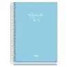 (52225) DOHE AGENDA ESCOLAR BASIC SERENITY A5 ESPIRAL DP CARTÓN FORRADO AZUL 2026-2027