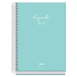 (52227) DOHE AGENDA ESCOLAR BASIC SERENITY A5 ESPIRAL DP CARTÓN FORRADO VERDE 2026-2027