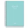 (52227) DOHE AGENDA ESCOLAR BASIC SERENITY A5 ESPIRAL DP CARTÓN FORRADO VERDE 2026-2027
