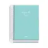 (52231) DOHE AGENDA ESCOLAR BASIC SERENITY A6 ESPIRAL DP CARTÓN FORRADO VERDE 2026-2027