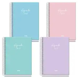 (52264) DOHE AGENDA ESCOLAR BASIC SERENITY A5 ESPIRAL SV CARTÓN FORRADO COLORES SURTIDOS 2026-2027