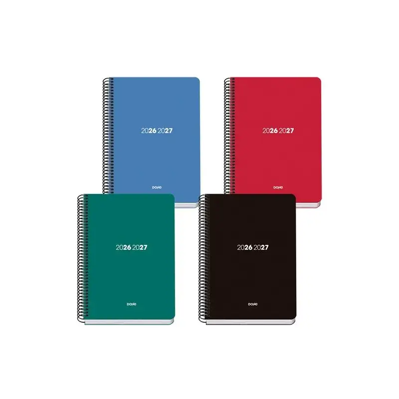 (52267) DOHE AGENDA ESCOLAR BASIC ELEMENT A5 ESPIRAL SV POLIPROPILENO COLORES SURTIDOS 2026-2027