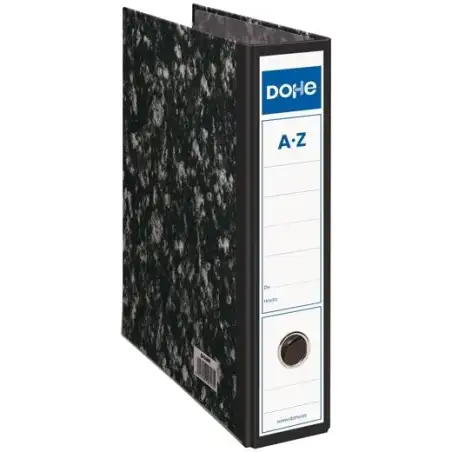 (09116) DOHE ARCHIVADOR PALANCA ARCHINOVO FOLIO LOMO ANCHO CARTÓN RÍGIDO NEGRO JASPEADO